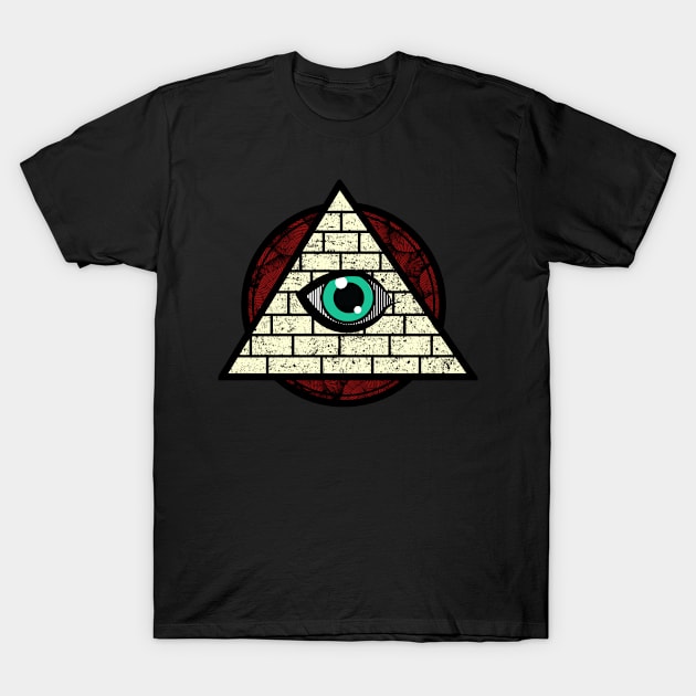 Illuminated eye T-Shirt by alvarezdav2009